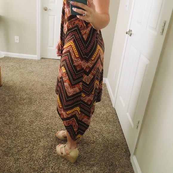 Asymmetrical Patterned Dress - Picture 2 of 6